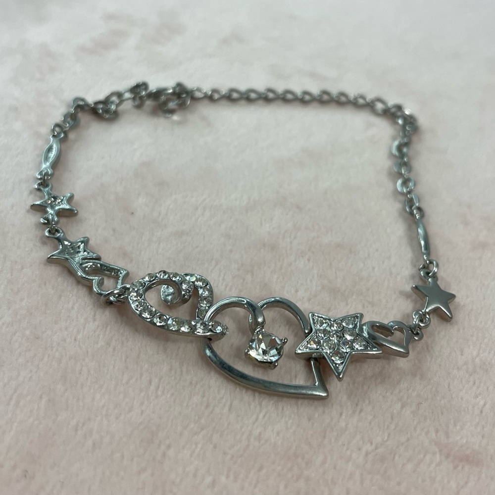 Silver Anklet w/ Charms